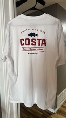 Costa Men’s Graphic Logo Short Sleeve T-Shirt XXL Cotton Blend Assorted Colors