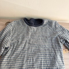 Faherty Long-Sleeve Cloud Reversible Crew Shirt Blue Mens Medium Good