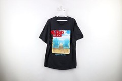 Vtg 90s Streetwear Mens Large Faded Spell Out No Bad Days Beach T-Shirt Black