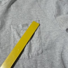 Vintage Single Stitch Pocket Shirt BVD Size Large Heather Grey White Made In USA