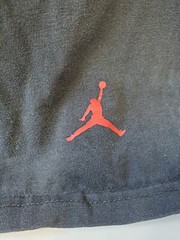 Air Jordan World Wide Black T Shirt Satin Pocket