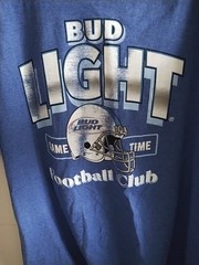 Football Bud Light Football Game Time T-shirt NWT