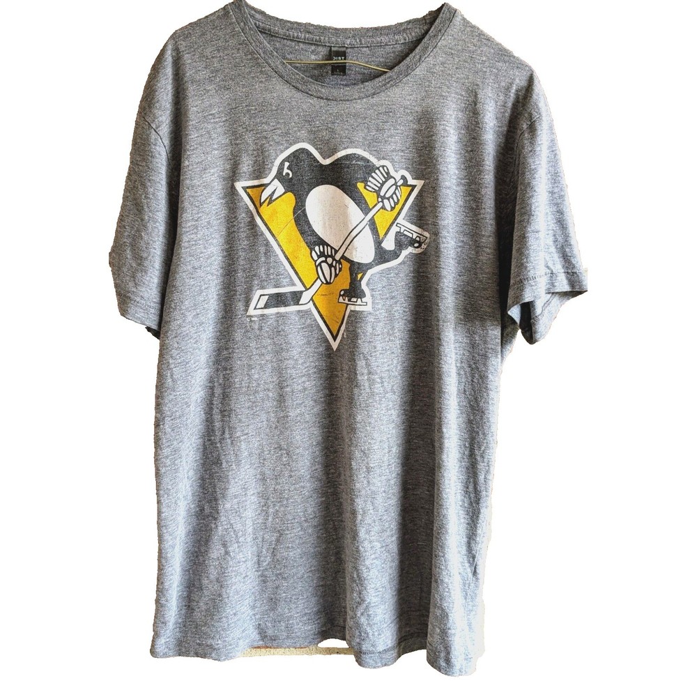 NHL Pittsburgh Penguins T Shirt Size L Sports Hockey Team Fan Casual Workout