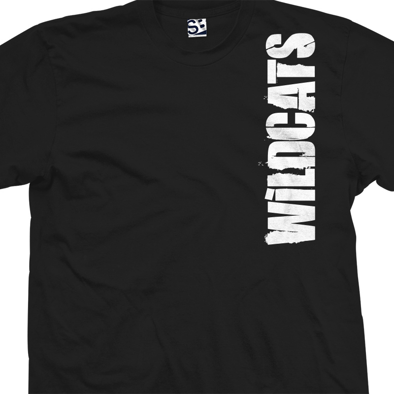 Wildcats DB Vert Shirt | High School Sports Football Team Unisex