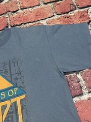 Vintage Mysteries of Egypt T Shirt Sz M Single Stitch Mummy Pyramids USA 90s