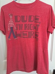 Where’s Waldo I’m Right Here Dude Tee Shirt Red M Savvy Vintage