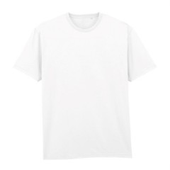 Gildan Light Cotton No Label T-Shirt Short Sleeve Modern Classic Fit Plain T Top
