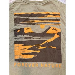 FJALL RAVEN mens mountain graphic tshirt size Medium in olive green EUC