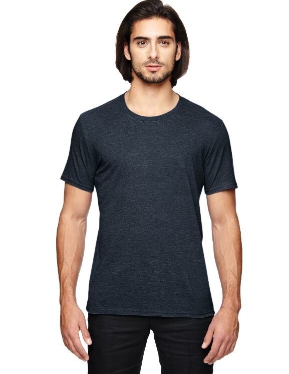 Anvil Tri-Blend Tee 6750 Unisex Mens Tshirt Medium M Heather Navy