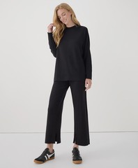 Pact Women’s Airplane Black Long Sleeve Poncho Top X-Small/Small Outerwear