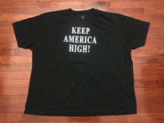 KEEP AMERICA HIGH T SHIRT MENS 4XL BLACK WHITE LEGALIZATION WEED POT SMOKE v