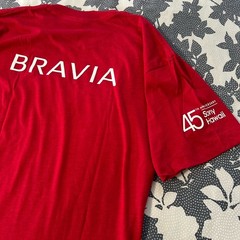 Vintage Sony Hawaii 45th Anniversary T Shirt M Bravia American Apparel Red Promo