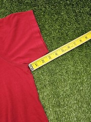 Lacoste men crewneck graphic tshirt size L 7 red vintage style logo cotton peru