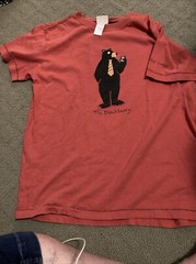 Vintage Hatley Unisex Red The Blackbeary T-Shirt Large M Great Wolf Lodge Colab
