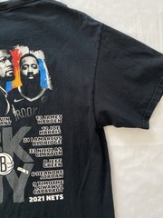 Brooklyn Nets 2021 Big Three Graphic T Shirt Kevin Durant Kyrie Irving Harden L