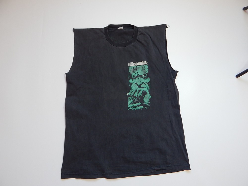 vintage bohse onkelz hard rock band sleveless tee size xl