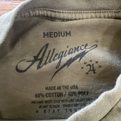Used Allegiance Clothing Mens medium t-shirt Eagle Freedom shirt