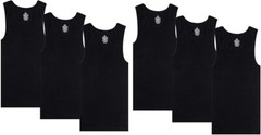Lot 3-12 Packs Men 100% Cotton Ribbed Tank Top A-Shirt Wife Beater Undershirts