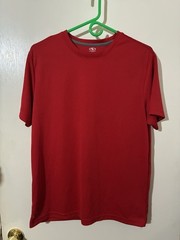 Athletic Works DriWorks Adult Medium (38-40) Red 100% Polyester T-Shirt