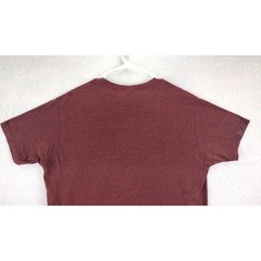 Prairie Mountain Mens Whiskey Row Tavern T Shirt XL Marled Burgundy Graphic Tee
