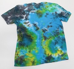 Tie Dye T-Shirt Adult L Blue Stony Brook Gildan Softstyle Cotton Short Sleeve