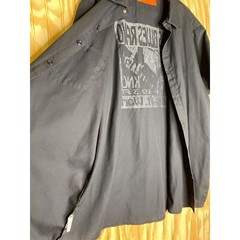 Vtg Texas Blues Ra2dio KNON 89.3 Dallas-Ft. Worth Dickies Work Shirt Sz Men’s 2X