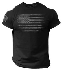 USA Distressed Flag Men’s Graphic T Shirt American Tee Patriotic 2XS – 6XL