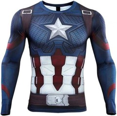 Men’s T-shirts Spider Superhero Compression Tights Long Sleeve Tops Tee Gym