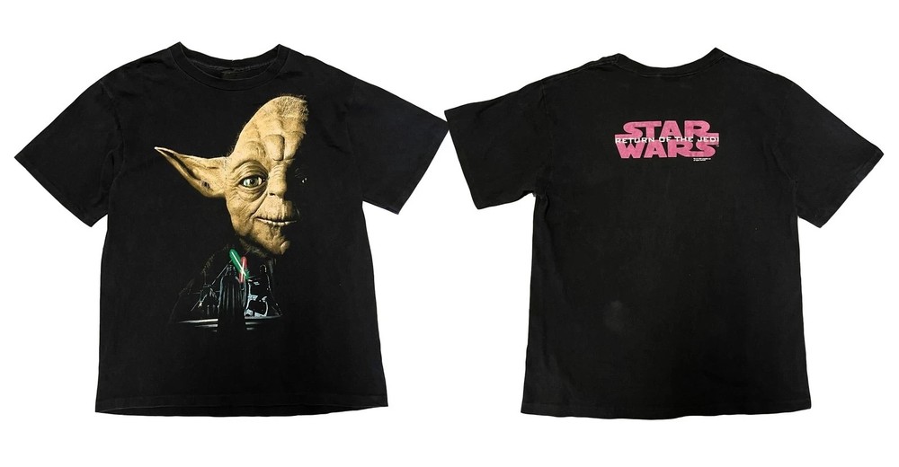 1995 Yoda Star Wars Return Of Jedi T-shirt Size S-5XL Reprint NEW