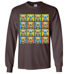 Border Terrier Cartoon Pop-Art T-Shirt – Men Women Youth Tank Short Long Sleeve