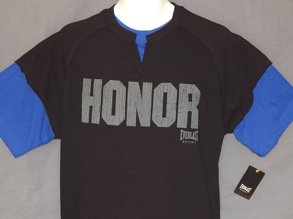 Men’s Everlast Honor T-Shirt Size Medium NEW Vintage Twofer Boxing Shirt Fight