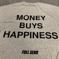 Nelk Boys FULL SEND Money Buys Happiness Shirt Size S RARE Collab Limited Run