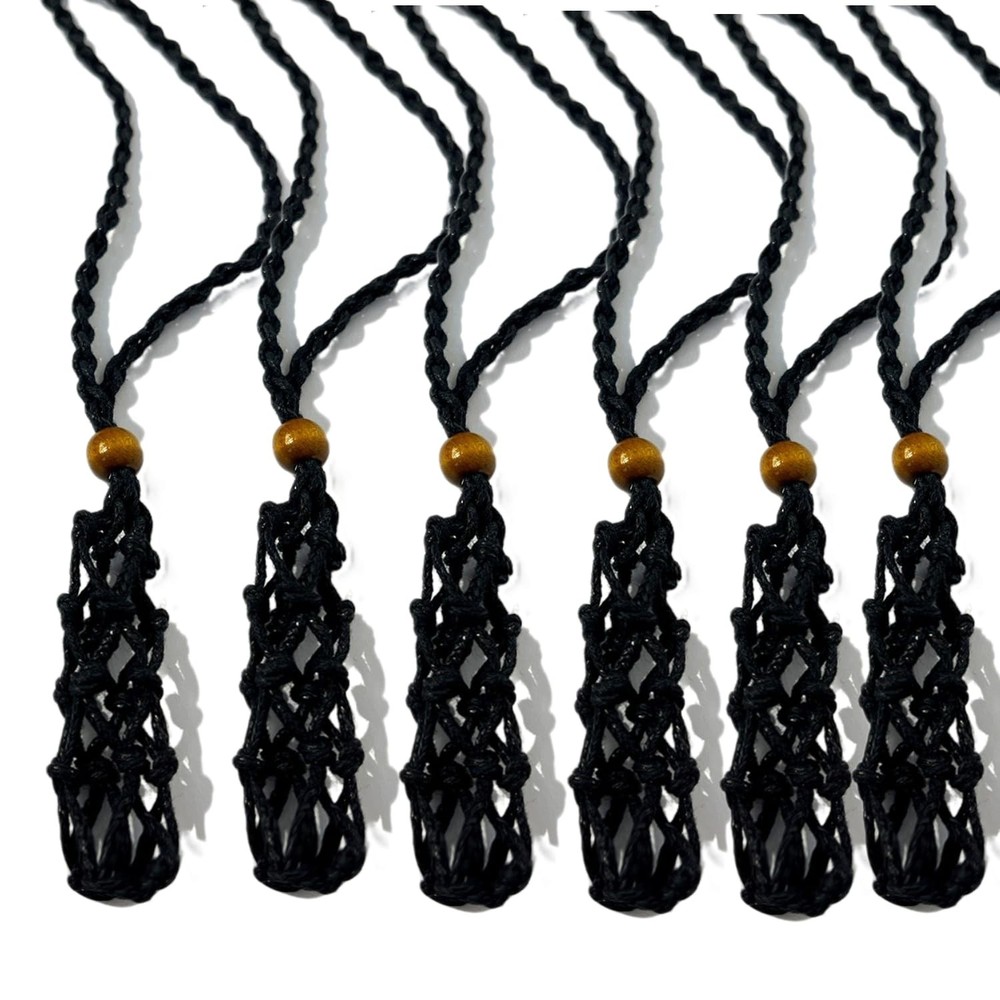 Handmade Rope Crystal Cages Extra Large 6.6cm Black – DIY Jewelry Making