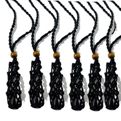 Handmade Rope Crystal Cages Extra Large 6.6cm Black – DIY Jewelry Making