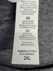 Bella + Canvas Shirt Mens 2XL Gray Black Pocket Tee Short Sleeve Casual