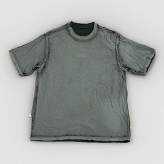 SUPREME T-Shirt OVERPRINT BOX LOGO S/S Top SS24 Green MEDIUM 100% COTTON