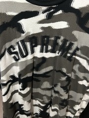 Supreme SS21 Intarsia Grey Snow Camo T-Shirt Size XL