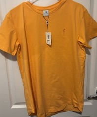 Father Sons Classic Orange Curved Hem Crew Lg T-Shirt New With Tags