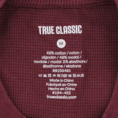 True Classic Men’s T-Shirt Waffle Collection Modal Tee, Crew Neck, Long Sleeve