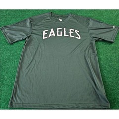 Badger Sport Eagles Athletic T Shirt Green Short Sleeve Mens Size Medium