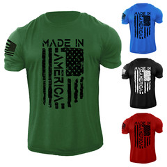 Made In America Flag Patriotic T-Shirt USA Distressed