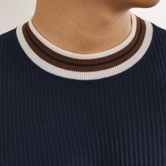 Mens Knitted Top Casual Business Shirt Business Casual Machine Friendly Care