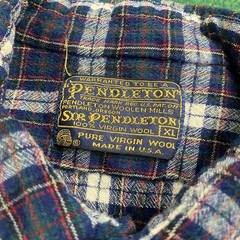 Vintage Pendleton Shirt Mens XL Blue 80S 90S Wool Plaid Sir Flannel USA MADE