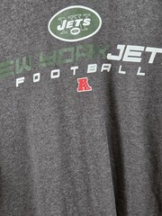 New York Jets Football Men’s XL Long Sleeve T Shirt NFL Team Apparel Gray NEW
