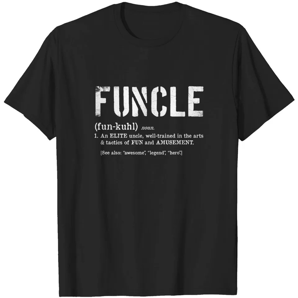 Funcle Definition Military Veteran Style Fun Uncle Gift Comfort Tee Shirt