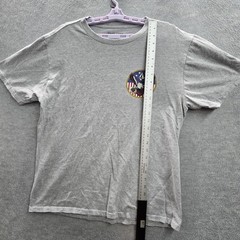Volcom Men Shirt L/G Gray Feel Free To Party Eagle Beer Logo Short Sleeve