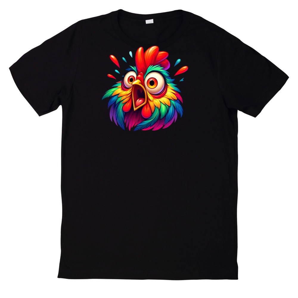 Funny Chicken Face T Shirt