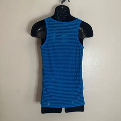 JJ Malibu Mesh Stripe Tank Top Small Gently worn 80% polyamide/20% elastane