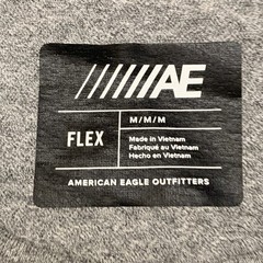 American Eagle Outfitters Flex Shirt Mens Medium Gray Long Sleeve Streetwear