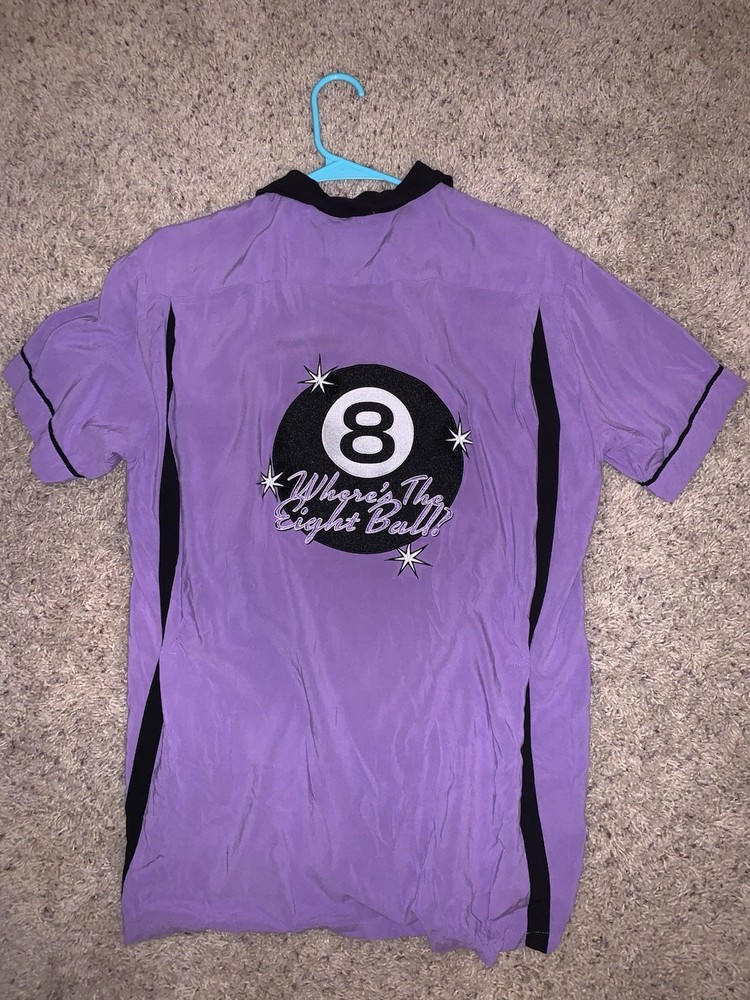Rare Full Send Nelk Boys Bowling Shirt Men’s Large “Where’s The Eight Ball?”